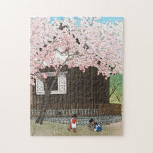 ukiyoe - hasui - C01 - Atagoyama Hill in Spring - 