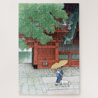 ukiyoe - hasui - C06 - Sanno Shrine in Early Sum …