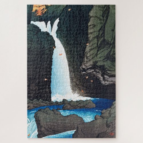 ukiyoe hasui C14 YÅhi Waterfall at Shiobara Jigsaw Puzzle