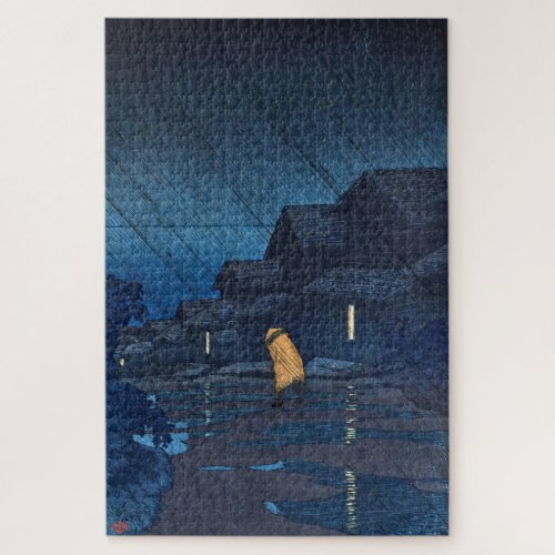 ukiyoe [hasui] C24 Evening Shower, Teradomari Jigsaw Puzzle