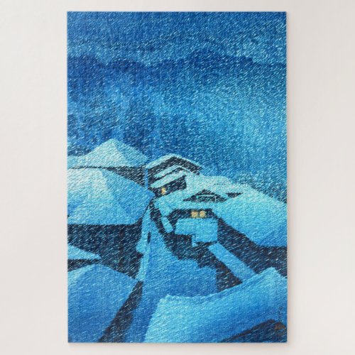 ukiyoe - hasui - m04 - Hataori Hot Spring -  Jigsaw Puzzle