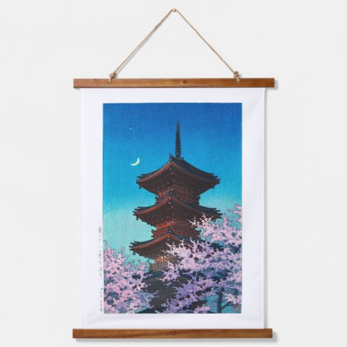 ukiyoe - hasui - m08 - Spring Evening -  Hanging Tapestry