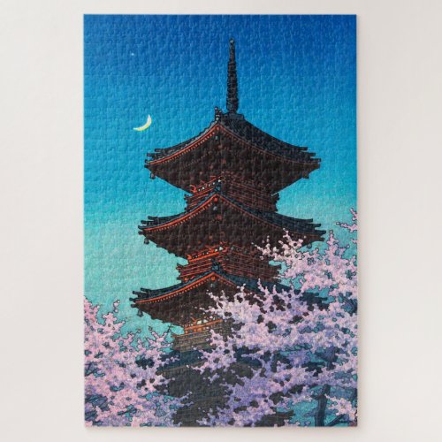 ukiyoe - hasui - m08 - Spring Evening -  Jigsaw Puzzle