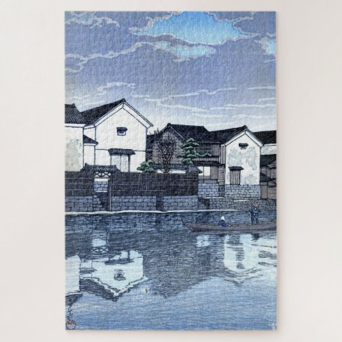 ukiyoe hasui n09 Matsue Izumo Cloudy Day Jigsaw Puzzle