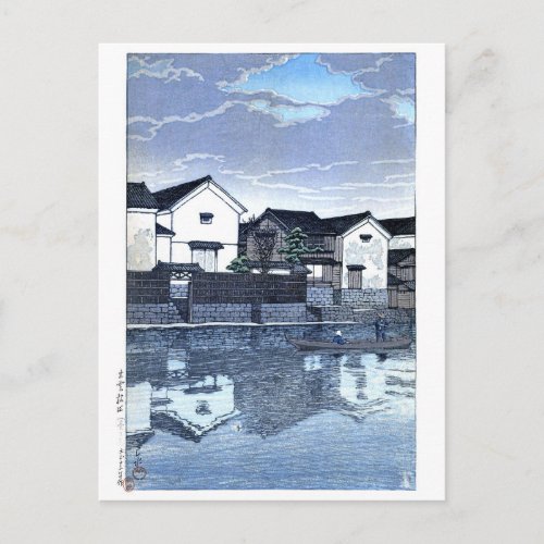 ukiyoe hasui n09 Matsue, Izumo (Cloudy Day) Postcard