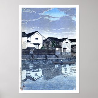 ukiyoe hasui n09 Matsue, Izumo (Cloudy Day)