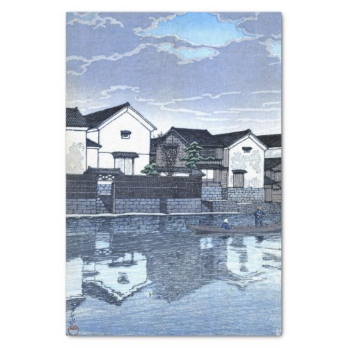 ukiyoe hasui n09 Matsue Izumo Cloudy Day Tissue Paper