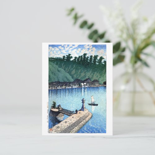 ukiyoe hasui n12 Mihogaseki, Izumo Postcard
