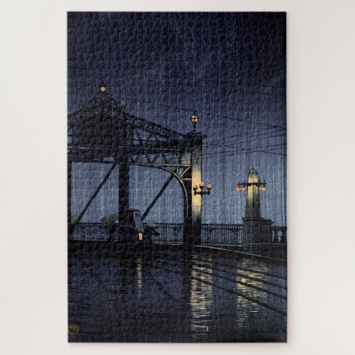 ukiyoe hasui n13 Shin Ohashi Bridge Jigsaw Puzzle