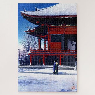 ukiyoe hasui n16 Clearing after a Snowfall at the 