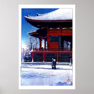 ukiyoe hasui n16 Clearing after a Snowfall at the 