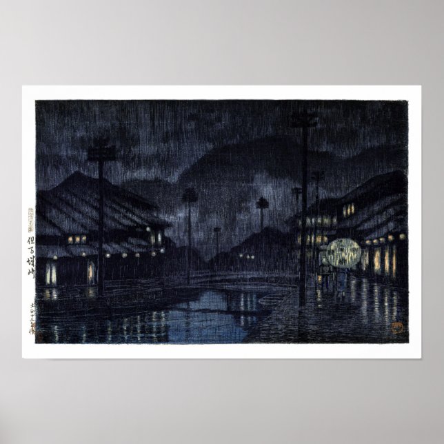 ukiyoe hasui n18 Kinosaki, Tajima Poster (Front)