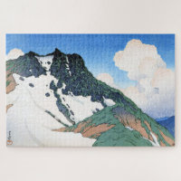 ukiyoe hasui n21 Mount Asahi seen from Mount Hakub Jigsaw Puzzle