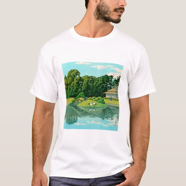 ukiyoe hasui No50 Okayama Korakuen T-Shirt (Front)