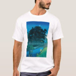ukiyoe hasui No55 Takinogawa and Crescent Moon T-Shirt