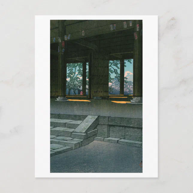 ukiyoe hasui No59 Chion-in in Kyoto  Postcard (Front)