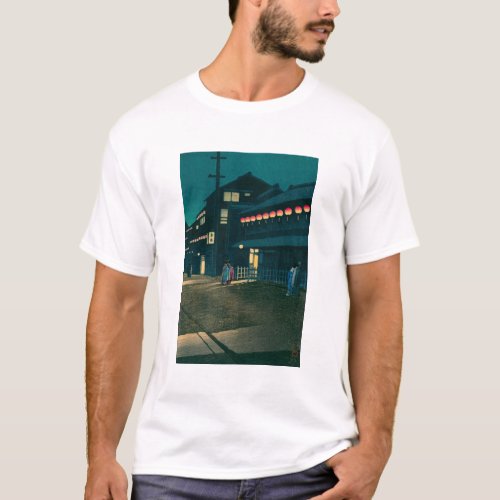 ukiyoe hasui No61 Evening falls on Sōemonchō T-Shirt