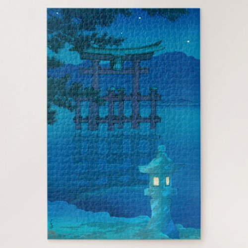 ukiyoe _ hasui _ No10 Starry Night Miyagima _ Jigsaw Puzzle