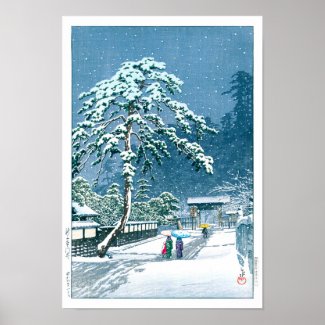 ukiyoe - hasui - No.12 The Hommonji Temple, … Poster