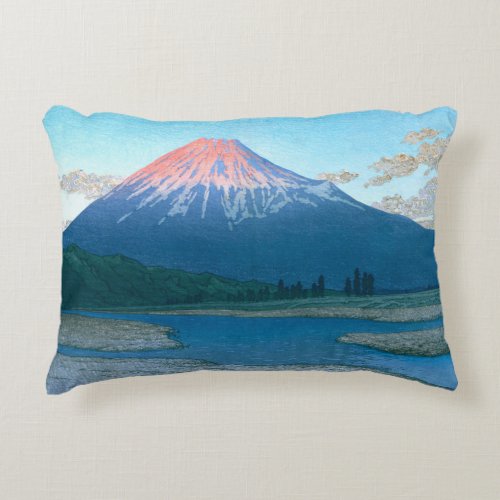 ukiyoe _ hasui _ No30 The Fuji River _ Accent Pillow