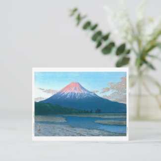 ukiyoe - hasui - No.30 The Fuji River - Postcard