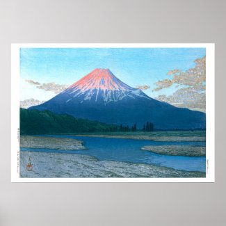 ukiyoe - hasui - No.30 The Fuji River - Poster