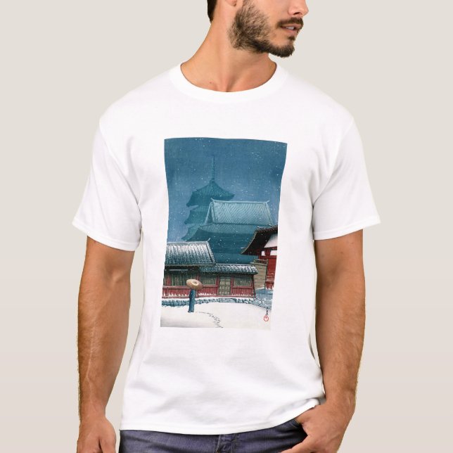ukiyoe - hasui - No.31 Tennoji Temple in Osaka - T-Shirt (Front)