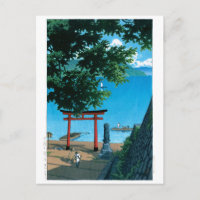 ukiyoe - hasui - No.32 Chuzenji, Utagahama - Postcard