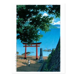 ukiyoe - hasui - No.32 Chuzenji, Utagahama - Postcard