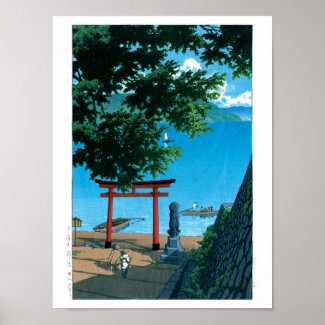 ukiyoe - hasui - No.32 Chuzenji, Utagahama - Poster