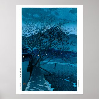 ukiyoe - hasui - No.33 Evening in Beppu - Poster