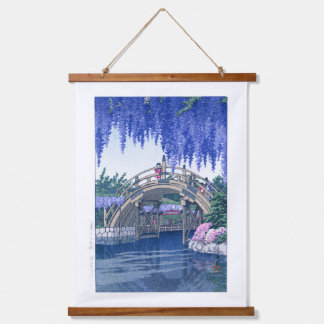 ukiyoe - hasui - No.34 Wisteria at Kameido - Hanging Tapestry