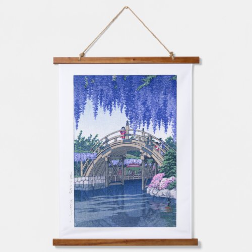 ukiyoe - hasui - No.34 Wisteria at Kameido -   Hanging Tapestry