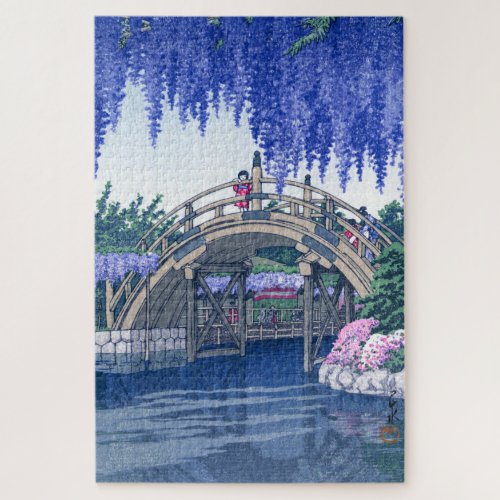ukiyoe - hasui - No.34 Wisteria at Kameido -   Jigsaw Puzzle
