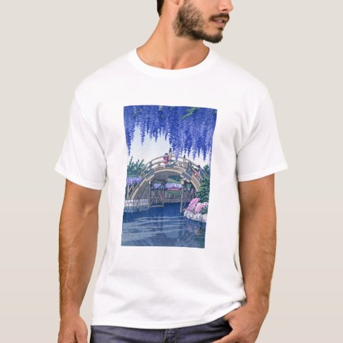 ukiyoe - hasui - No.34 Wisteria at Kameido - T-Shirt