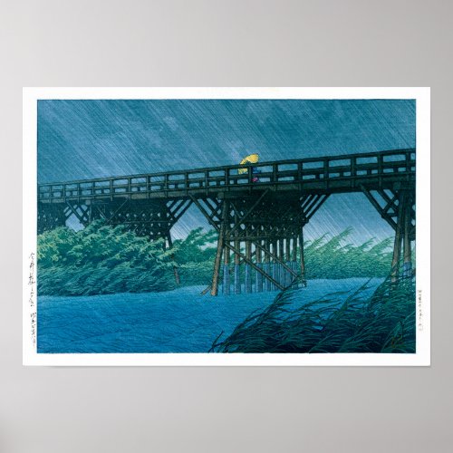 ukiyoe - hasui - No.35 Evening shower at Imai … Poster