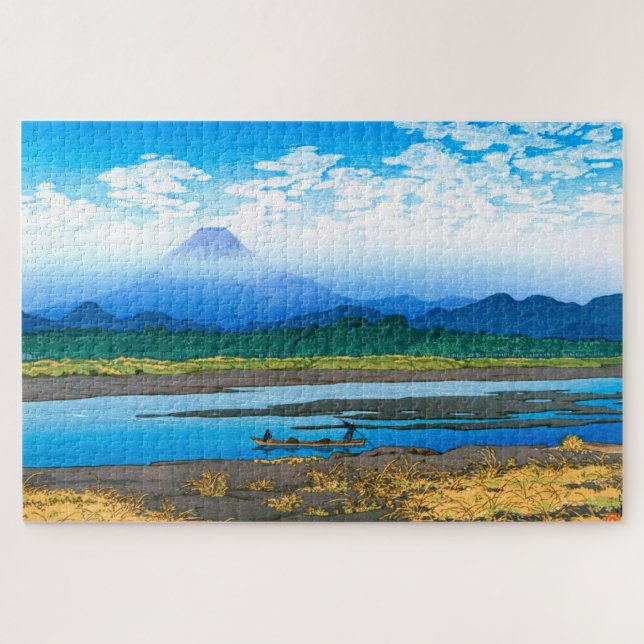 ukiyoe - hasui - No.37 Banyū river -   Jigsaw Puzzle (Horizontal)