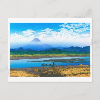 ukiyoe - hasui - No.37 Banyū river - Postcard