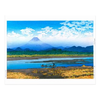 ukiyoe - hasui - No.37 Banyū river - Postcard