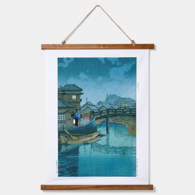 ukiyoe - hasui - No.39 Shinagawa - Hanging Tapestry (Front)