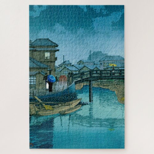 ukiyoe _ hasui _ No39 Shinagawa _   Jigsaw Puzzle