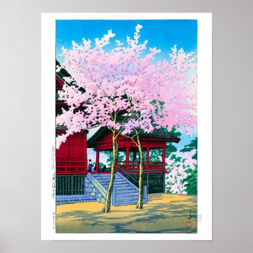 ukiyoe - hasui - No.44 Kiyomizu Hall, Ueno -  Poster