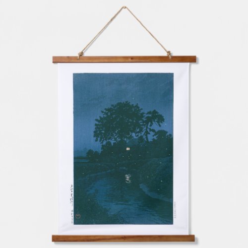 ukiyoe - hasui - No.45 Minuma River at Omiya -   Hanging Tapestry