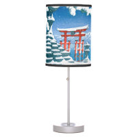 ukiyoe - hasui - No.4 Snow at Itsukushima - Table Lamp