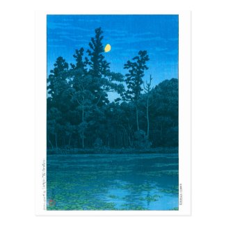 ukiyoe - hasui - No.6 Sanpoji Pond (Shakujii) - Postcard