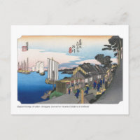 ukiyoe - Hiroshige - No.01 Shinagawa - Postcard
