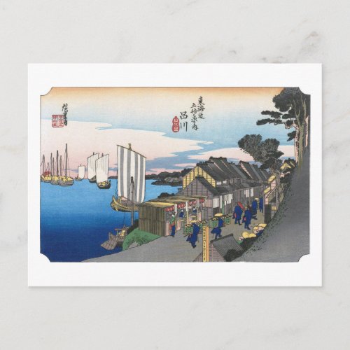 ukiyoe Hiroshige No.01 Shinagawa Postcard