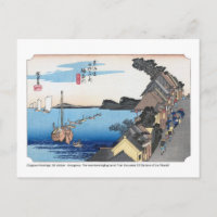 ukiyoe - Hiroshige - No.03 Kanagawa - Postcard