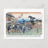 ukiyoe - Hiroshige - No.05-1 Totsuka - Postcard