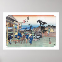 ukiyoe - Hiroshige - No.05-1 Totsuka - Poster